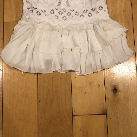 NWT Free People Adella Criss -Cross Camisole In White Size Small - Picture 3 of 9